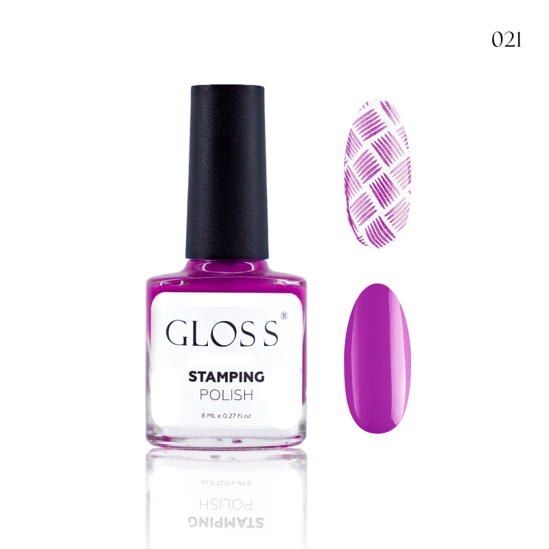 Tırnak damgalama cilası GLOSS Stamping polish 21, 8 ml (parlak mor)